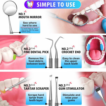 6pc Dental Hygiene Kit