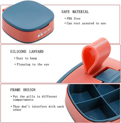 4 Compartment Silicone Pill Box