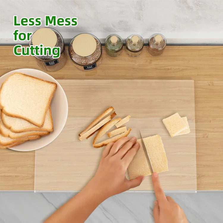Acrylic Cutting Board with Counter Lip