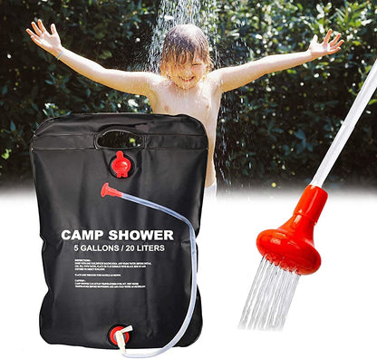 Solar-Heated Camp Shower Bag