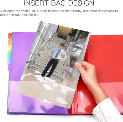 24 Pocket, Color Coded A4 File