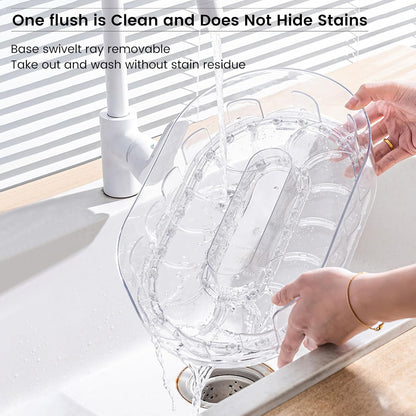 ClearSpin Rectangular Lazy Susan Organizer