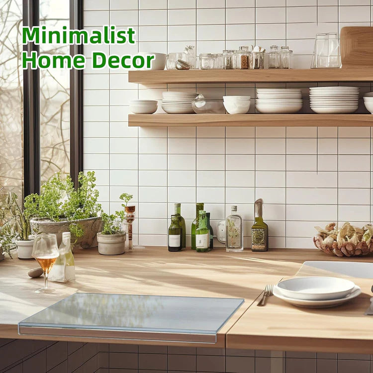 Acrylic Cutting Board with Counter Lip