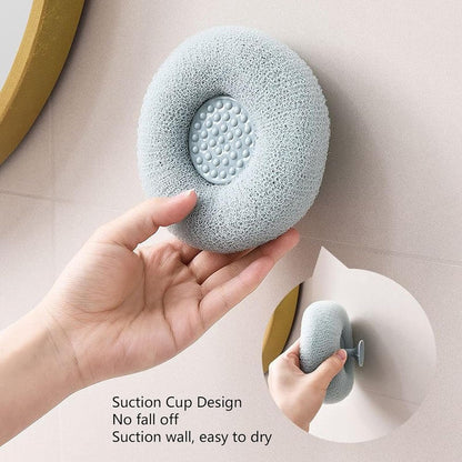 Body Loofahs – Shower Bath Exfoliating Scrubbers with Suction Cup