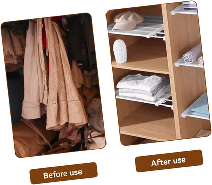 Tension Shelf Expandable Storage Rack – Adjustable Closet Cabinet Divider (29 cm – 47.5 cm)