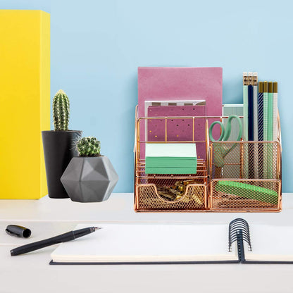 Rose Gold Desk Organizer