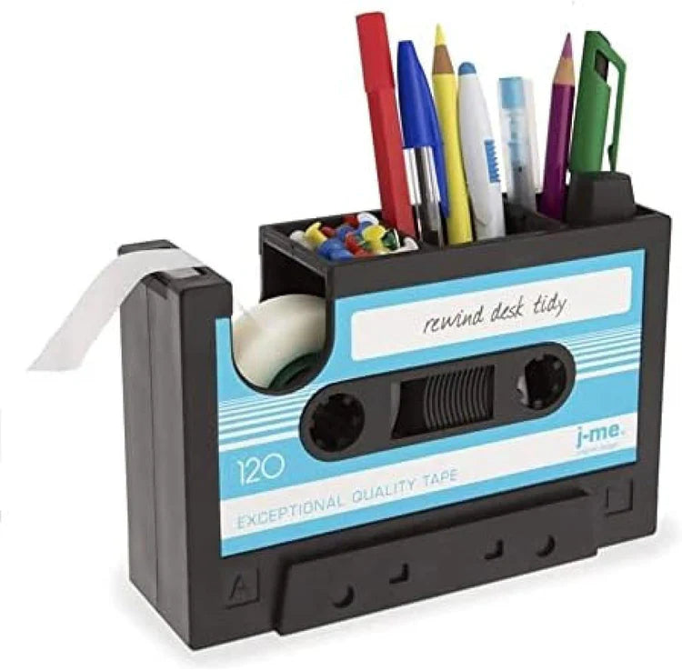 Retro Cassette Tape Dispenser Stationery Holder