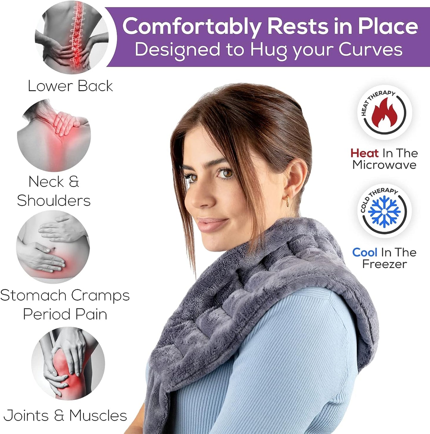 Microwave Heating Pad for Back,Neck & Shoulder