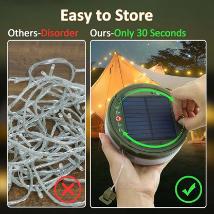 Solar Camping String Light and Down Light -10m