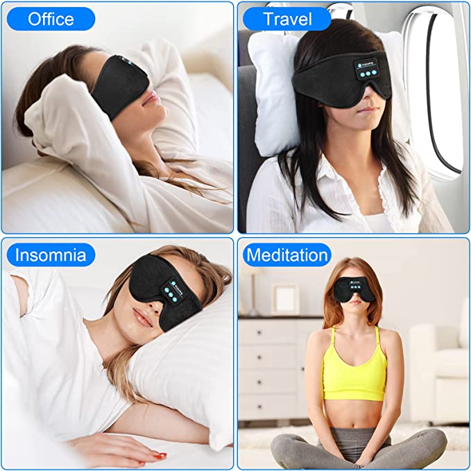 3D Sleep Eye Mask With Bluetooth