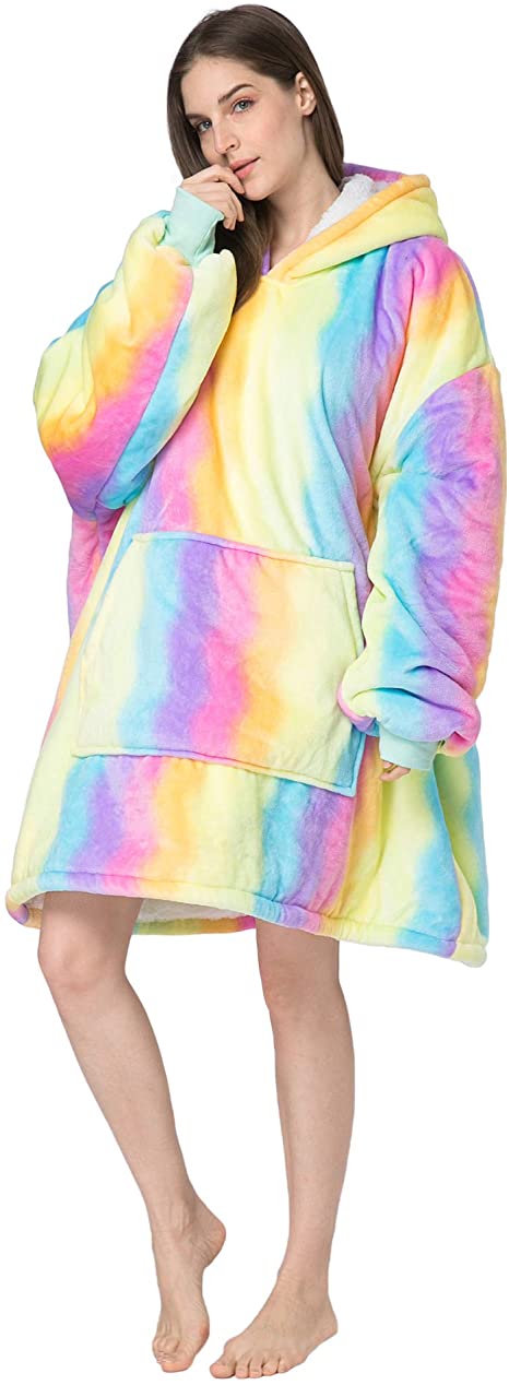 Oversized Blanket Hoodie - Yellow