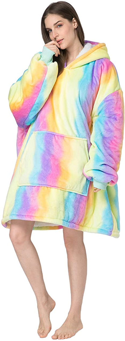 Oversized Blanket Hoodie - Yellow