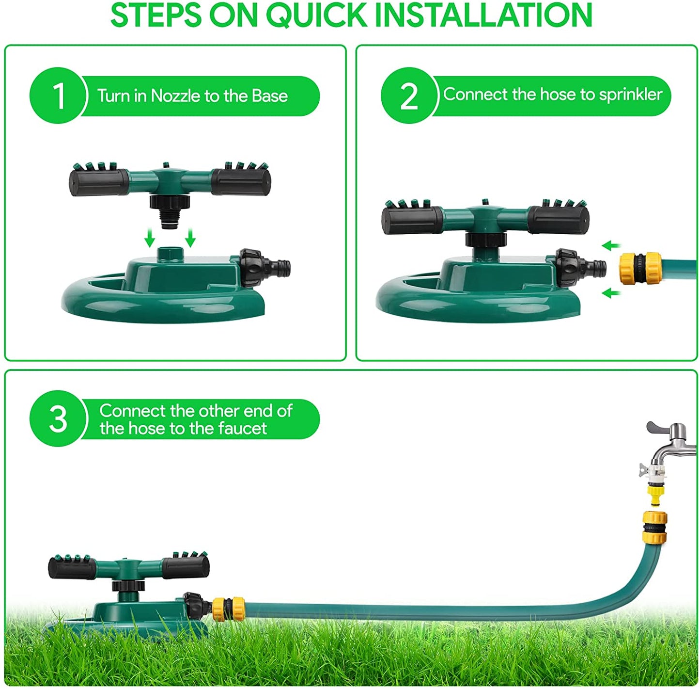 360 Rotating Garden Sprinkler