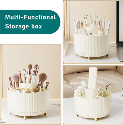 Rotating Makeup Brush Holder Organizer