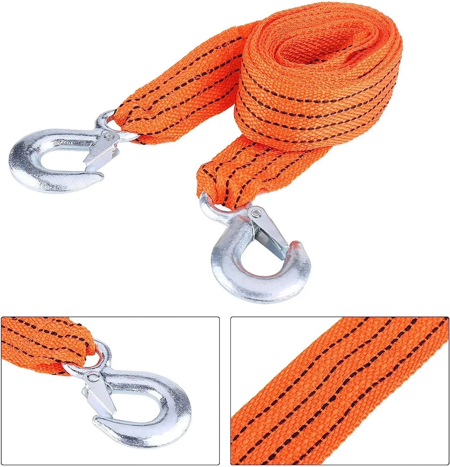 Car Trailer Towing Rope 4 Meter Load 3 Ton Strap