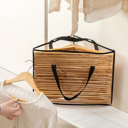 Transparent PVC Triangle Hanger Storage Bag