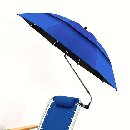 Beach Umbrella with 360° Adjustable Clamp