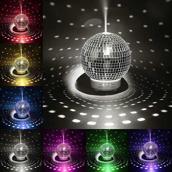 Rotating Disco Ball Night Light And Diffuser