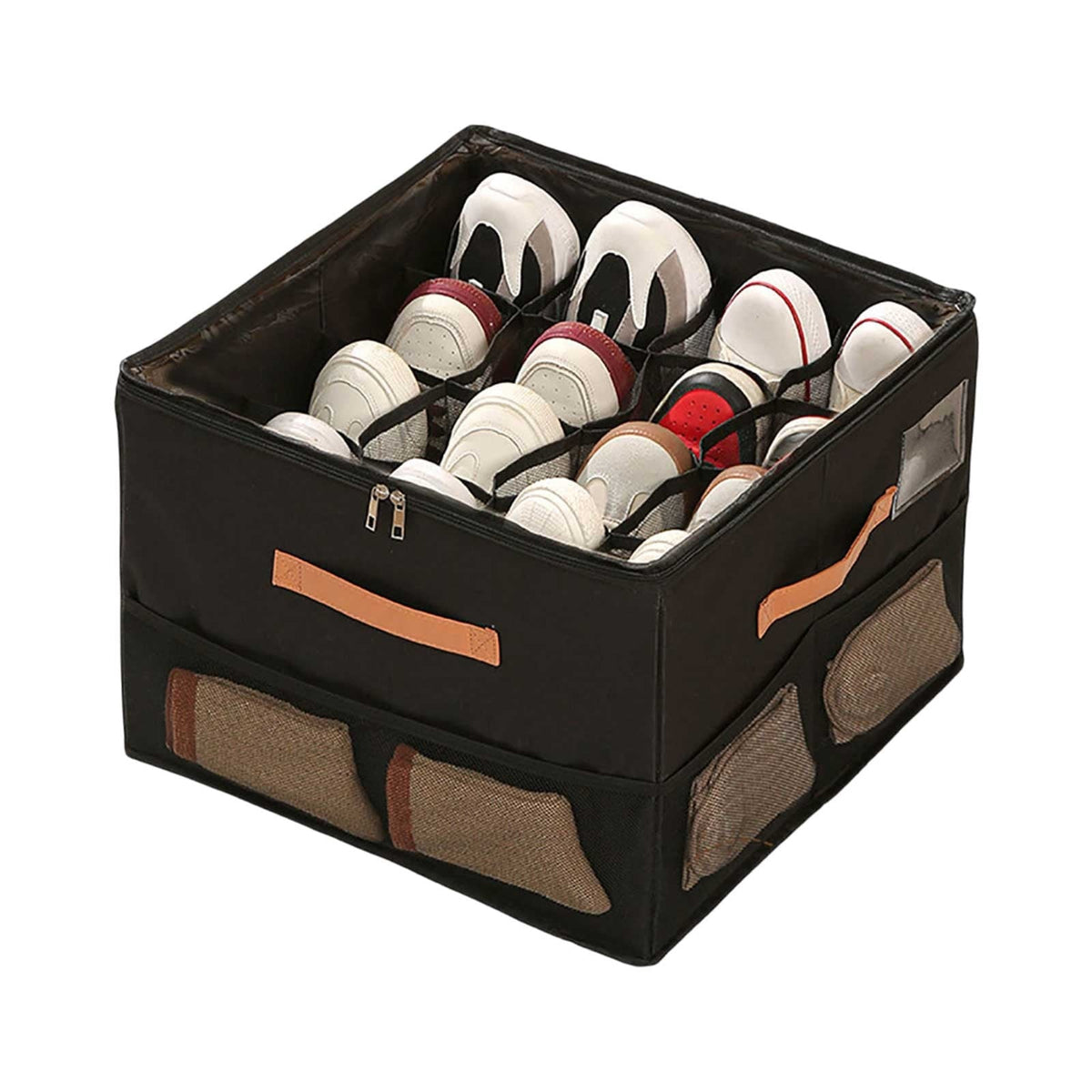 Home Textile Storage Organizer – Foldable with Side Pockets