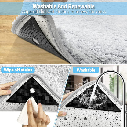 Washable and Reusable Anti Slip Rug Grippers