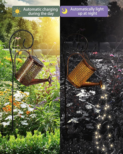 Solar Watering Can with LED Lights