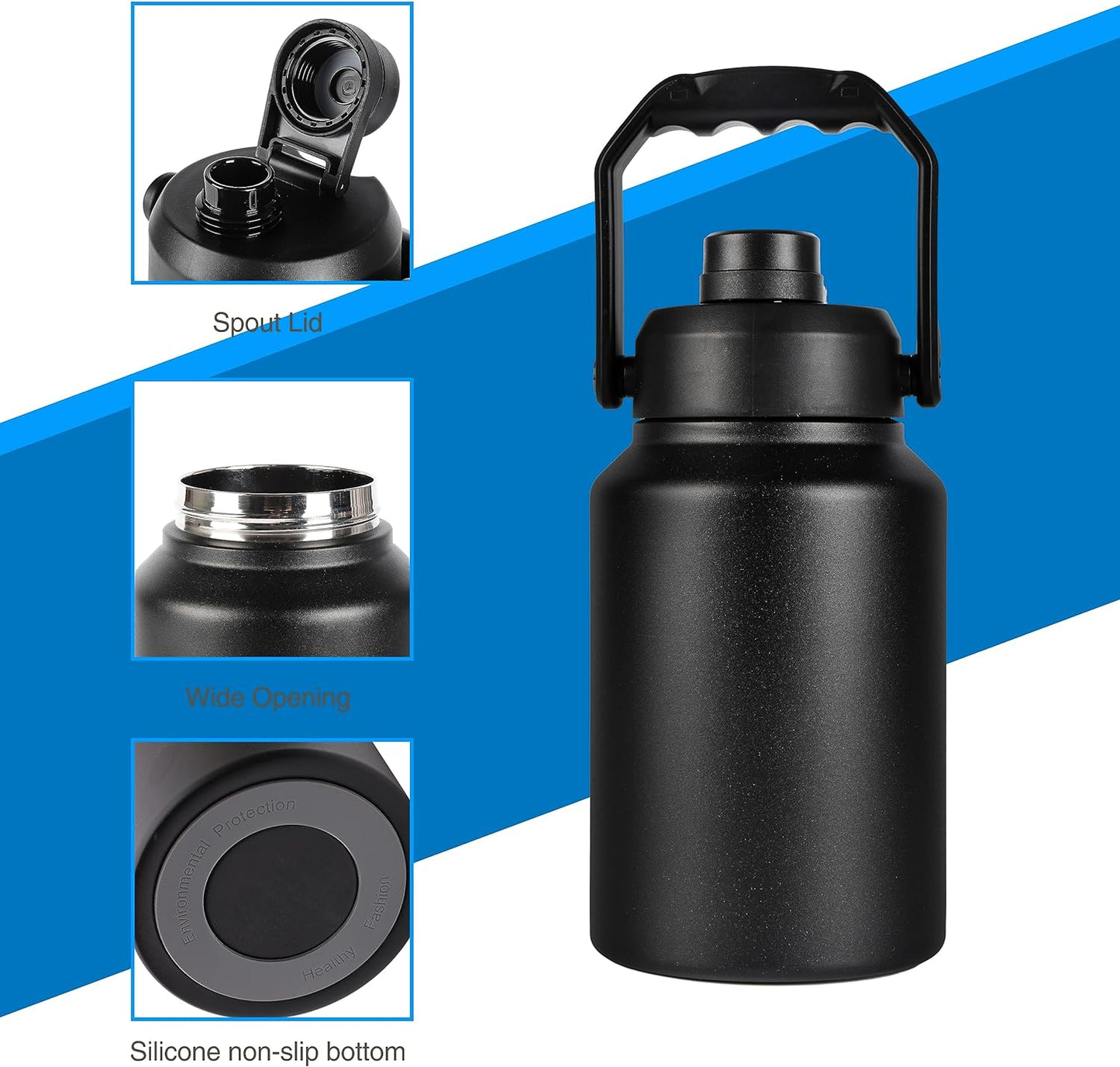 Multi-purpose Matte Finish Thermal Water Bottle - 2l & 3.8l