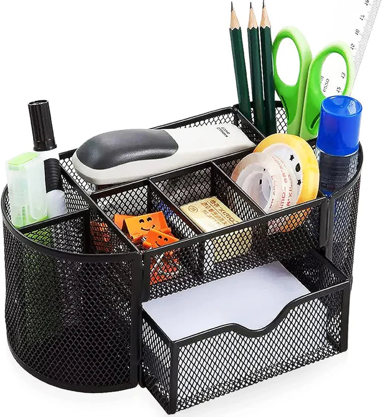 GridNest Mesh Desktop Organizer – Sleek, Smart, Multi-Purpose