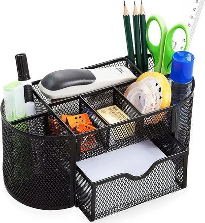 GridNest Mesh Desktop Organizer – Sleek, Smart, Multi-Purpose
