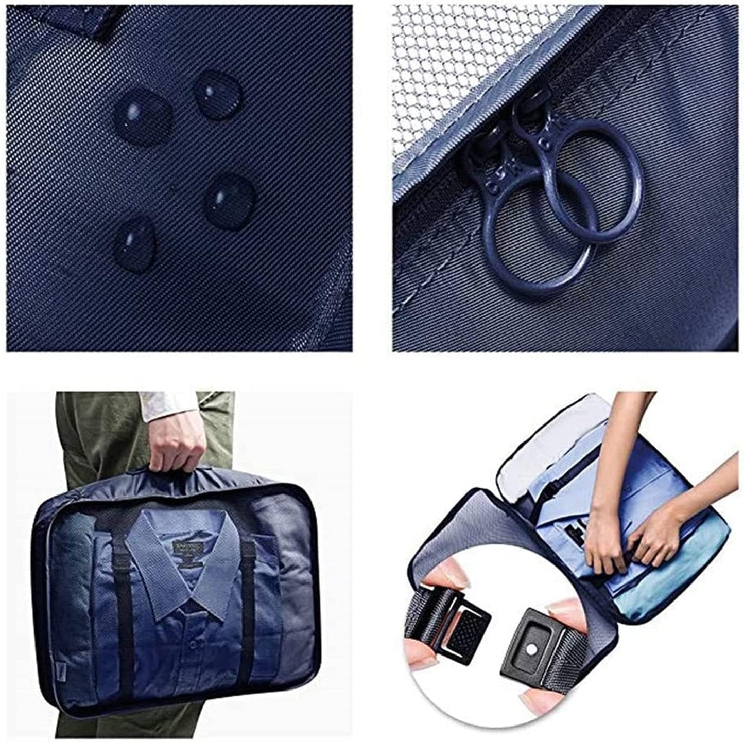 7Pcs Travel Luggage Organizer Packing Cubes