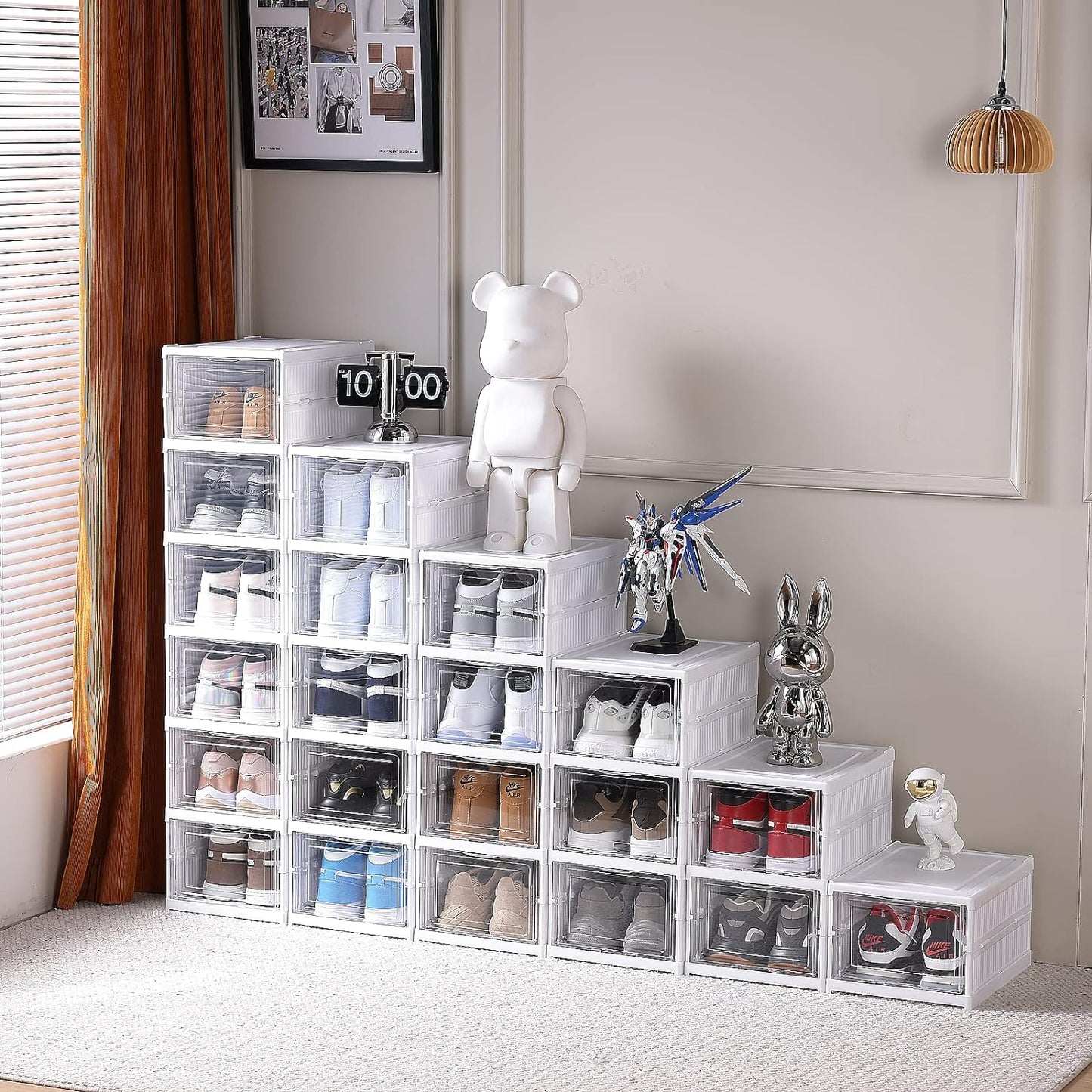 ClearView 6-Tier Shoe Rack