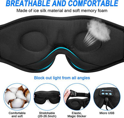 3D Sleep Eye Mask With Bluetooth