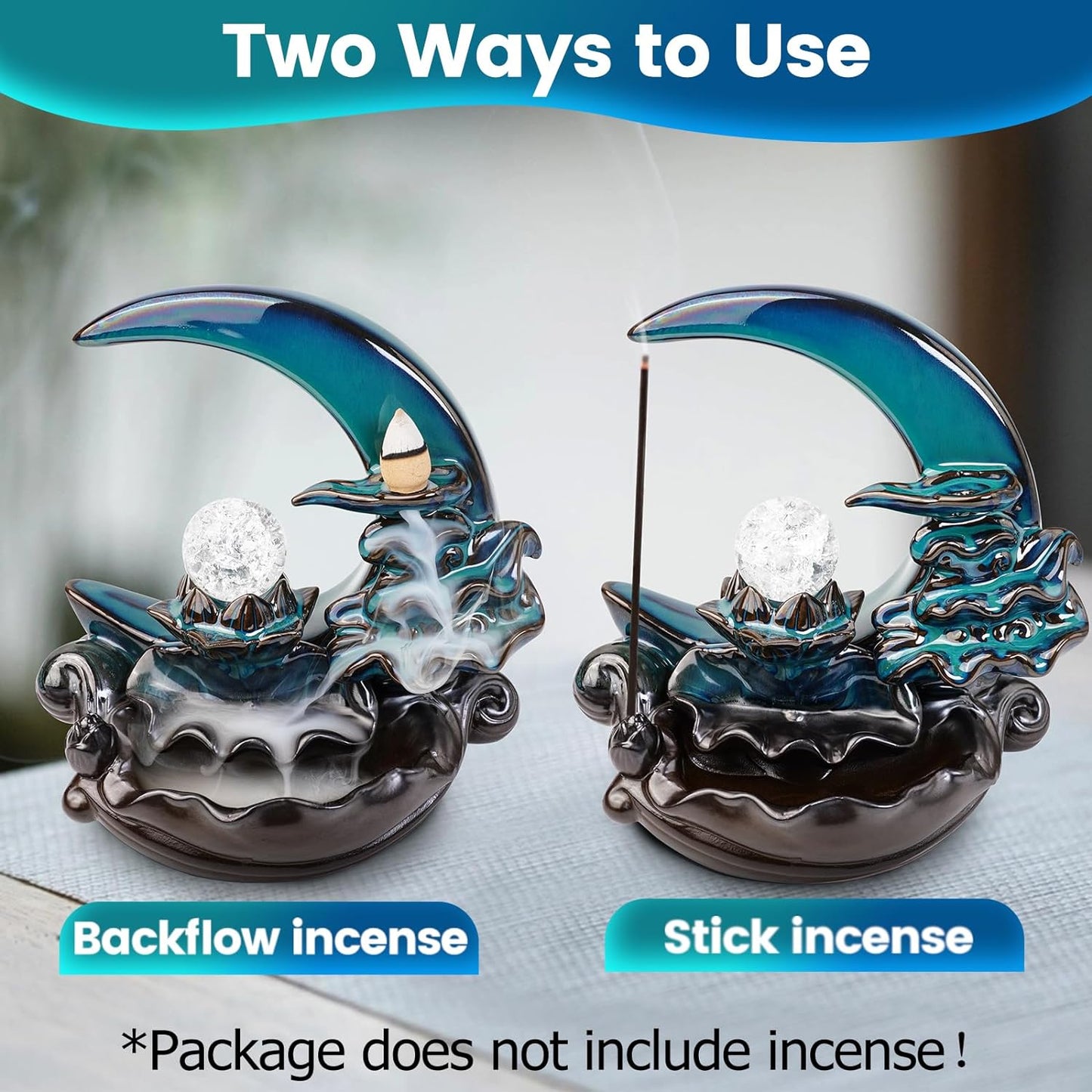 Crescent Dream Backflow Incense Burner