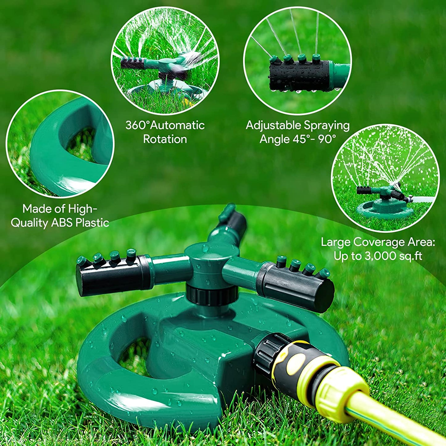 360 Rotating Garden Sprinkler