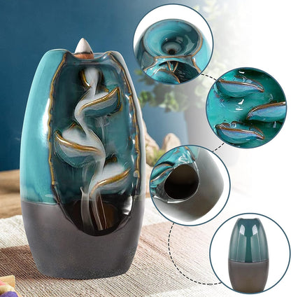 Ceramic Incense Waterfall Burner