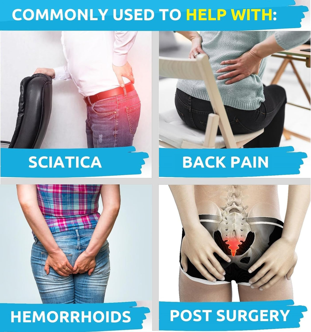 Donut Seat Cushion for Pain Relief
