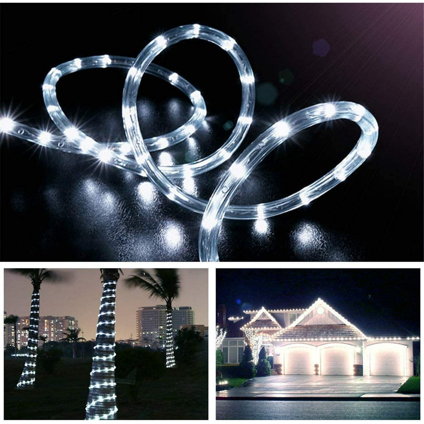 12m Solar Outdoor LED Rope Light