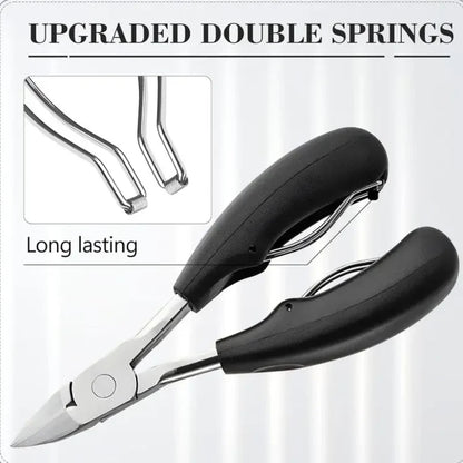 5pc Professional Heavy-Duty Toenail Clipper Set for Ingrown & Thick Toenails