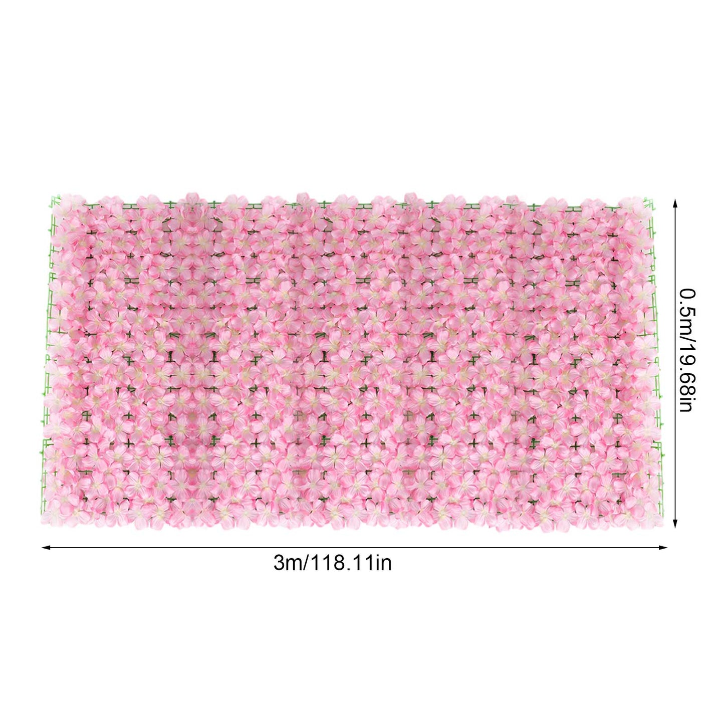 Artificial Flower Fence Trellis 3mx1m