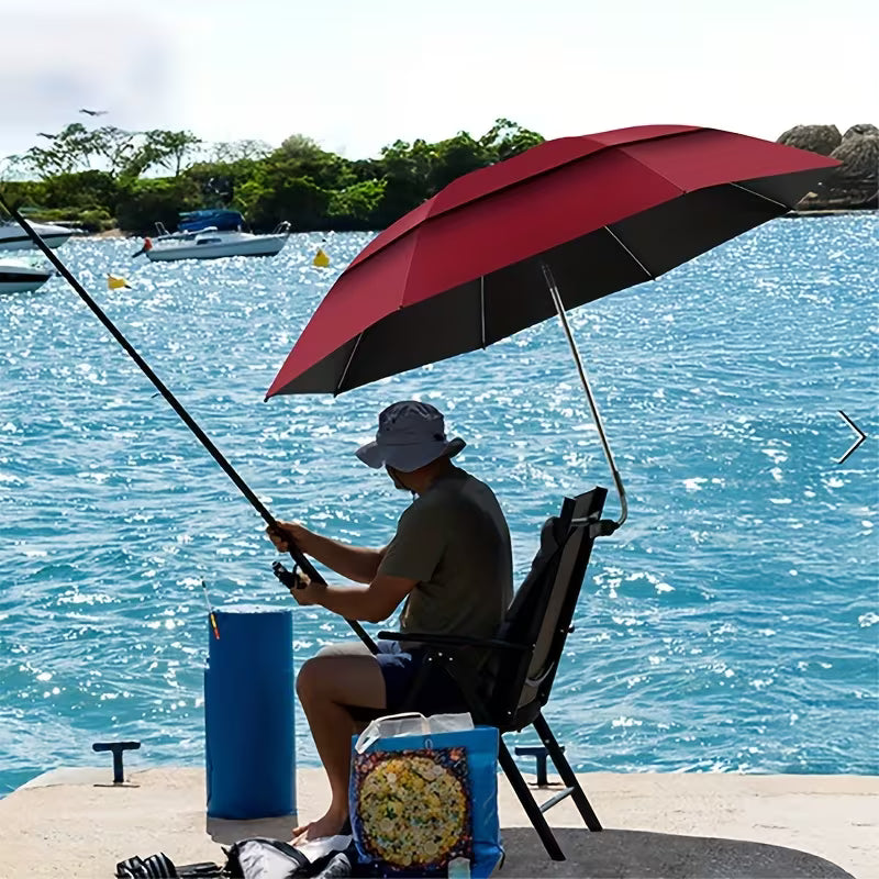 Beach Umbrella with 360° Adjustable Clamp