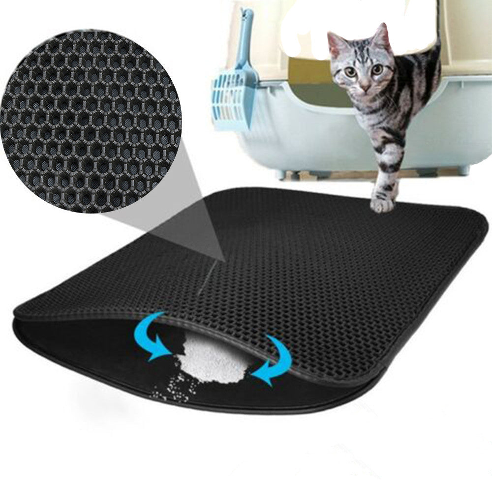 2-Layer Cat Litter Pad Pet Mat