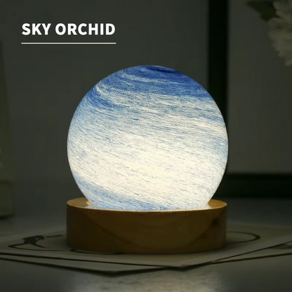 Celestial Glow 3D Glass Lamp