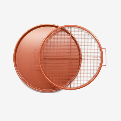 Air Fry in your Oven - 2 Piece Nonstick Copper Tray and Basket-Round