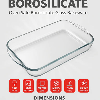 Rectangular Borosilicate Glass Bakeware