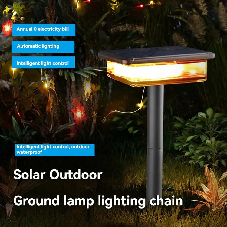 2-in-1 Solar Garden Light and Rope Light