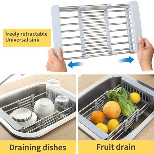 Extendable Multifunctional Sink Rack