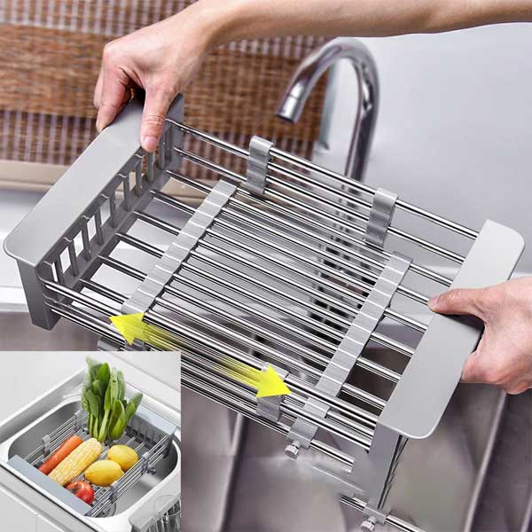 Extendable Multifunctional Sink Rack