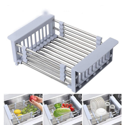 Extendable Multifunctional Sink Rack