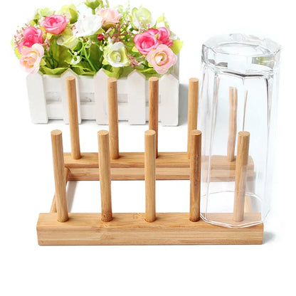 Bamboo Plate Stand  - 21cm