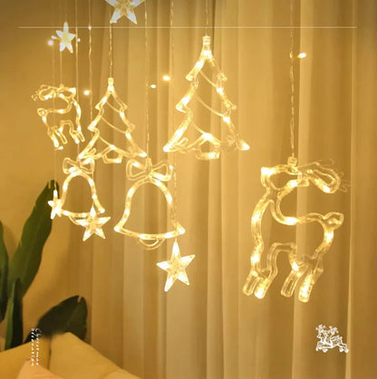 Jingle Bells & Reindeers Christmas Lights - 3m