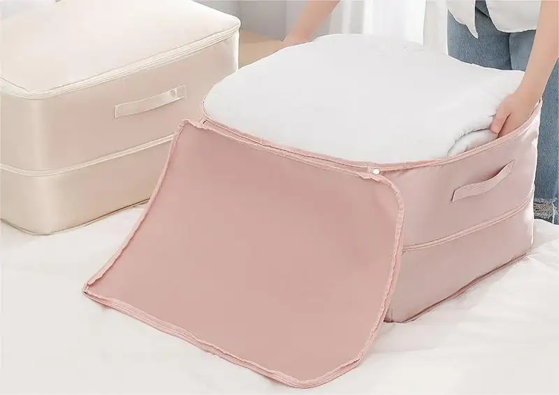 SatinDrill Quilt Compression Storage Bag – 150L Capacity, Dual Zippers, Premium Nylon